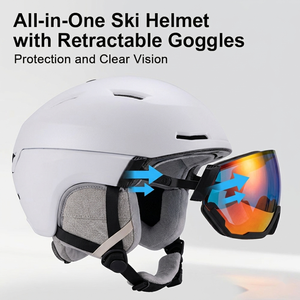 Capacete de Esqui Premium HONORTOUR de Alta Qualidade com Lente Revo e Proteção UV 100% - Capacete Profissional para Esqui - Product Image 3