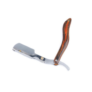 Professional Folding Manual Shaving <b>Razor</b> Stainless Steel <b>Blade</b> Wooden Handle <b>Single</b> <b>Blade</b> Reusable Personal Grooming Tool - Product Image 6