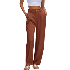 Pantalon cargo pour femme avec poches fonctionnelles, pantalon utilitaire décontracté, fabricant de vêtements sur mesure, vente en gros - Product Image 5