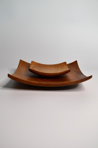 Japanese Style Wooden Plate <b>Set</b>: <b>Square</b> Oak Sushi Plate, Handmade Decor - Product Image 4