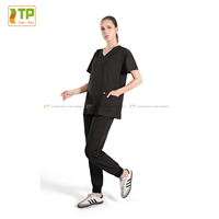 Ensembles de blouses médicales pour femmes GW, livraison immédiate, en poly-spandex doux, coupe jogger, pour hôpital, avec impression numérique sérigraphiée