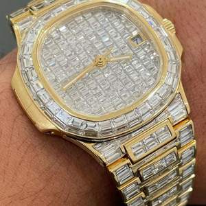 Montre de luxe neuve de haute qualité sertie de diamants de laboratoire incolores pour hommes, prix de gros de la meilleure qualité - Product Image 6