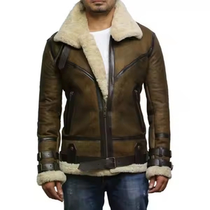 Veste en cuir PU vintage lavable coupe-vent au design optimal, style streetwear, hiver, personnalisable, respirante, hip-hop, logo frontal, pour usage extérieur - Product Image 5