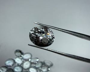 Aguamarina Natural, Corte Esmeralda Ovalado, 10x8MM, Gema Facetada |   Piedra de Aguamarina Azul Suelta para Joyería y Venta al por Mayor - Product Image 2