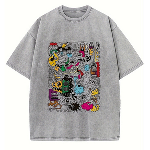 T-shirt formel pour homme de haute qualité, nouveau design, coupe classique, 100% coton, col rond, manches courtes, 300 GSM, imprimé à l'écran avec motif - Product Image 3