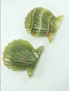 Ónix Natural Tallado en Forma de Concha, Cristal de Ónix Pulido, Diseño Único de Concha, Piedras Curativas, Ónix Decorativo - Product Image 4