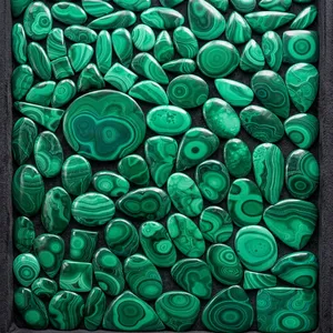 Mh Gems Cabochons de Malachite de Qualité Supérieure, Pierres Précieuses en Vrac, Cabochons Lisses et Simples, Formes Mixtes, Lot pour la Fabrication de Bijoux, Vente en Gros - Product Image 1