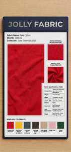 Tissu en coton synthétique Spandex 72 pouces 130-140 GSM finition mate brossée uni pour doublure de vêtements pour filles - Product Image 1