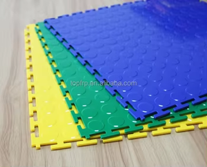 กระเบื้องพื้นพีวีซีแบบประกบแข็งแรงทนทานสำหรับโรงงาน - Product Image 6