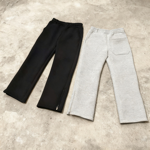 Pantalones Deportivos Casuales de Alta Calidad con Logotipo Bordado Personalizado, Tela de Neopreno con Capa de Aire, Mezcla de Algodón y Poliéster, Cierre de Cremallera - Product Image 6