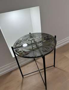 Mesa de Centro de Resina Epoxi con Flores Secas Preservadas - Product Image 4