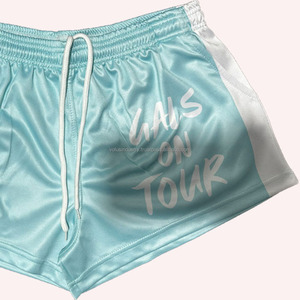 Shorts de rugby pour hommes grande taille, logo personnalisé, séchage rapide, 100% polyester, haute qualité, écologiques, couleur personnalisée - Product Image 3