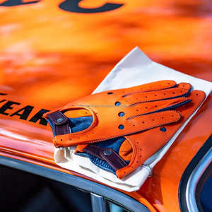 ถุงมือหนังทำงานออกแบบโลโก้ของคุณเองคุณสมบัติด้านความปลอดภัยทนต่อการฉีกขาดระบายอากาศปรับแต่งได้พิมพ์โลโก้สี - Product Image 4