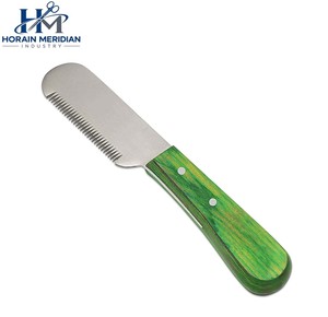 Cuchillo de Dientes Finos para Deslanar Perros HORAIN MERIDIAN INDUSTRY, Herramienta de Peluquería Canina para Eliminar el Pelo del Pelaje de Terriers - Product Image 1