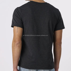 Camiseta de manga corta para hombre, camisetas de algodón de bambú, camiseta sostenible para hombre, camiseta de verano con cuello redondo, camiseta de jersey orgánico para hombre. - Product Image 4