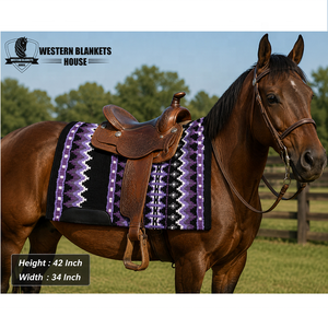 Custom New Zealand Wool Western <b>Heavy</b> Horse Show Pad Durable Handmade Saddle Pad <b>Heavy</b> Duty New Zealand Wool Horse Show Pad - Product Image 4