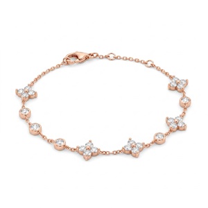 Bracelet en or blanc pour femme avec diamants ronds taille brillant, certifiés naturels, style classique, pour un usage quotidien - Product Image 2