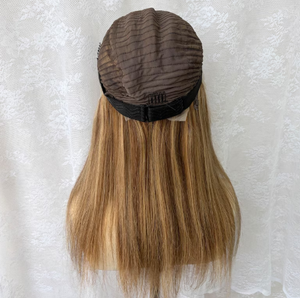 Perruques en cheveux humains lisses brun clair sans colle, pré-coupées, avec dentelle HD transparente - Product Image 4