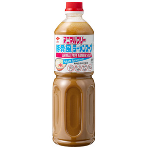 Concentré de bouillon Ramen à saveur de porc japonais Soupe Ramen pour végétaliens et végétariens Aucun ingrédient d'origine animale utilisé Bouteille 1L - Product Image 1
