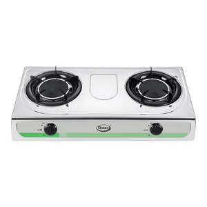 เตาอินฟราเรดแบบสองหัวเตา Gmax GL-203I ทำจากเหล็กหล่อพร้อมพื้นผิวกระจกนิรภัยสำหรับการทำอาหารในโรงแรม วัสดุเหล็กสแตนเลส - Product Image 2