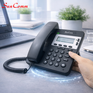 Teléfono IP VoIP SunComm SC-2007-PEG con Función de Intercomunicación, 2 Cuentas SIP, Audio HD, Teléfono de Oficina - Product Image 1