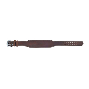 Cinturón de Levantamiento de Pesas de Cuero Genuino de Vaca, Color Sólido, Hebilla de Pin Rectangular Plateada, Duradero, Moldeado en una Sola Pieza, Estilo Casual - Product Image 5