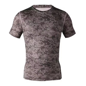 เสื้อรัดรูปออกกำลังกาย ระบายอากาศ แห้งเร็ว พร้อมสีที่กำหนดเองได้ สำหรับผู้ชาย เสื้อรัดรูป กางเกงรัดรูป เสื้อกล้ามรัดรูป - Product Image 1