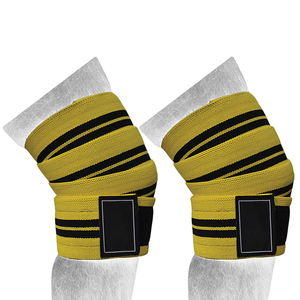 Best Quality Custom Logo <b>Compression</b> <b>Knee</b> Wraps Hot Selling Power Weightlifting Unisex <b>Knee</b> Wraps Elastic <b>knee</b> Wraps OEM - Product Image 5