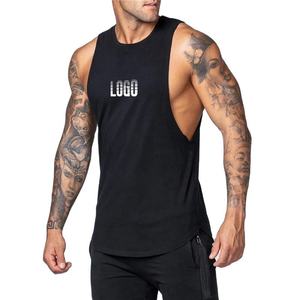 Camiseta Deportiva sin Mangas al por Mayor, de Alta Calidad, Secado Rápido, Color Negro, para Fitness, Running, Personalizable, para Hombre, Chaleco de Gimnasio para Hombre - Product Image 1