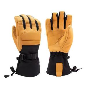 Professional Waterproof Leather <b>Ski</b> <b>Gloves</b> Men <b>Women</b> Thermal Insulated Winter Sports Snowboarding Windproof Warm Work <b>Gloves</b> - Product Image 5