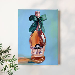 งานศิลปะติดผนังสำหรับวันหยุด, ภาพประกอบขวดน้ำดีไซน์สวยงาม, งานศิลปะตกแต่งผนังห้องครัวแบบศิลปะ, ภาพพิมพ์บนผ้าใบ - Product Image 1