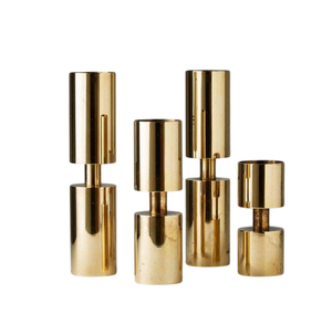 <b>Small</b> Hight Metal Caste Flower Vase <b>Round</b> Shape With Golden Coating Finished Latest Design For Home Decoration <b>Table</b> Vase - Product Image 5