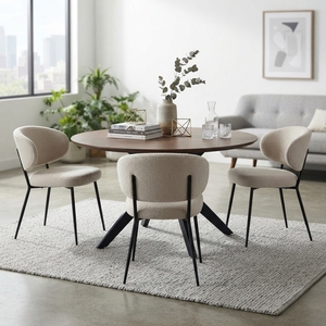 Mesa de centro redonda de madera premium, minimalista, de madera maciza de teca, mesa de té circular para sala de estar, mesa baja con estructura central para espacios y unidades. - Product Image 5
