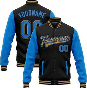 Custom Athletic Style Flexible Fit Comfortable Fabric Stylish Design Baseball <b>Jackets</b> Durable Material in best sale - Product Image 3