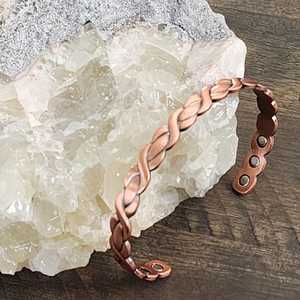 Mancuernillas de Cobre Hechas a Mano de Lujo, Regalo de Boda para el Novio, Mancuernillas de Cobre de Primera Calidad, Brillo Duradero - Product Image 6