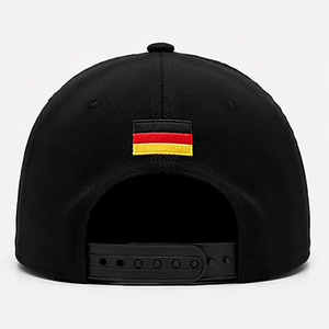 Black Adjustable <b>Snapback</b> <b>Cap</b> With Flag Patch Unisex Casual Hat 100% Cotton Embroidered Design Four Seasons Wear - Product Image 3