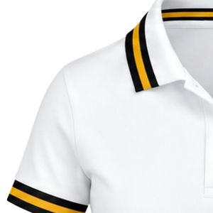 Camiseta Polo Clásica Sigma Gamma Rho Blanca para Mujer, Manga Corta, con Cuello, Letras Griegas Bordadas, Ropa Deportiva Casual - Product Image 4
