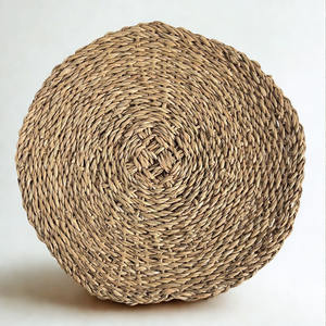 Sous-verres en jonc de mer classiques à base de bio-matériaux, produits neutres en carbone et isolants thermiques pour les importateurs internationaux écologiques - Product Image 1