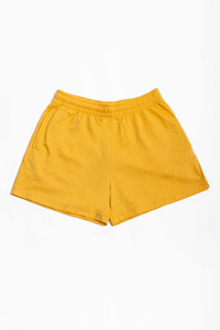 Women's Yellow <b>2</b> <b>Piece</b> Shorts Set Cotton Crop Top With Pocket Loose Fit Casual <b>Summer</b> <b>Outfit</b> Crew Neck Short Sleeve Shorts Set - Product Image 6