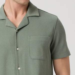 Button Closure For Comfort High Quality Cheap Rate Stylish & Full Sleeves With Everyday Men Denim T Shirt With Turn <b>Down</b> Collar - Product Image 4