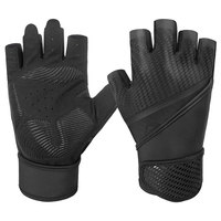 Guantes de Levantamiento de Pesas Resistentes para Entrenamiento de Fuerza con Muñequeras para Ejercicios de Gimnasio, Culturismo y Entrenamiento de Potencia