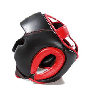 Protector de Cabeza de Boxeo Five B, Equipo de Entrenamiento Protector de Cuero, Negro y Rojo, Unisex, Casco Deportivo para Adultos, Cierre de Velcro, Cascos de MMA - Product Image 2