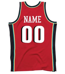 Nouveaux maillots de basket-ball pour hommes à manches courtes respirants avec impression numérique personnalisée pour l'été - Product Image 6