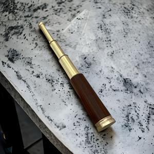 Télescope en laiton à quatre tubes avec design nautique classique, léger, pour bureau, étagère, maison, décoration - Product Image 3