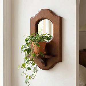 Consola de Entrada con Espejo de Pared de Madera, Espejo de Bienvenida para Pasillo, Decoración del Hogar, Espejo Colgante al por Mayor, Accesorio - Product Image 2