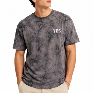 Camiseta Tie Dye para Hombre, Premium, Suave, Transpirable, Moderna, Cómoda, de Manga Corta, Cuello Redondo, Corte Regular, de Algodón, Informal - Product Image 1