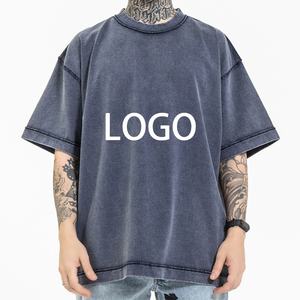 Nouveaux T-shirts Homme 2026 Personnalisables avec Logo, 230 g/m², 100 % Coton, Manches Courtes, Couleur Unie, Style Vintage Délavé, Grandes Tailles, Écologiques - Product Image 3