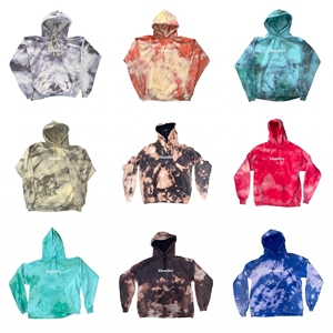 Sweat-shirts à capuche tie-dye respirants 100 % coton pour femmes, en gros |   Collection personnalisée KhumBro - Product Image 1