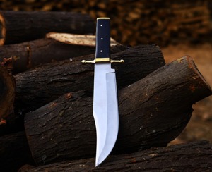 Cuchillo Bowie de Supervivencia Hecho a Mano, Hoja de Acero D2, Mango de Cuerno, Funda de Cuero, Cuchillo de Supervivencia para Exteriores, Grabado Láser, OEM Arwin - Product Image 3