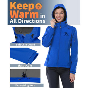 Chaqueta Cortavientos de Alto Rendimiento, Estilo Personalizado, Tejida, Impermeable, Ecológica, para Mujer, Ropa de Invierno - Product Image 3